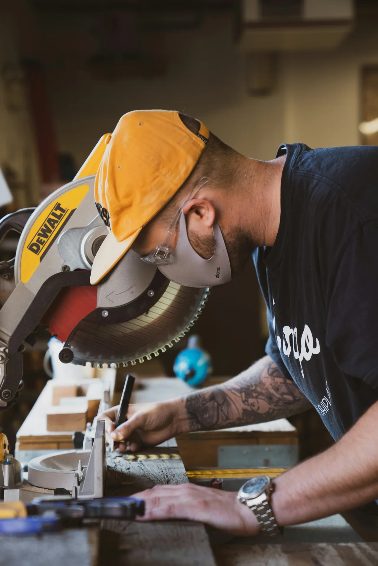AA Technical Services workshop manufacturing custom office furniture and workstations