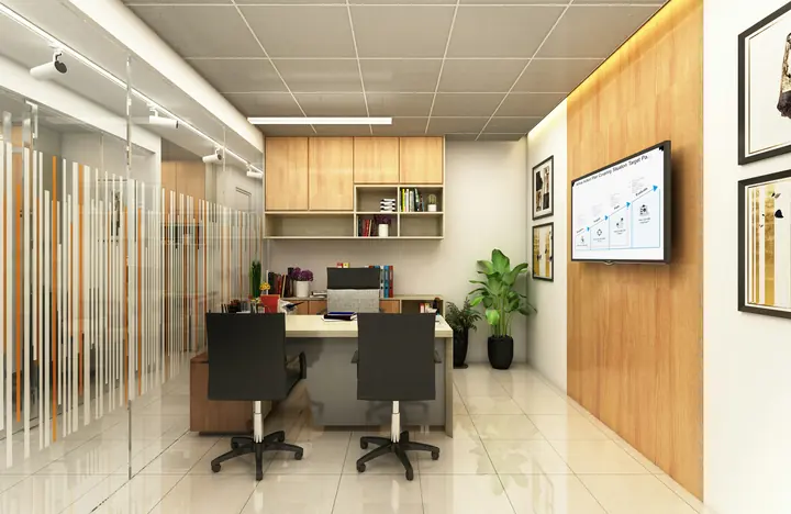 Glass partition and meeting room installation in Dubai — 004