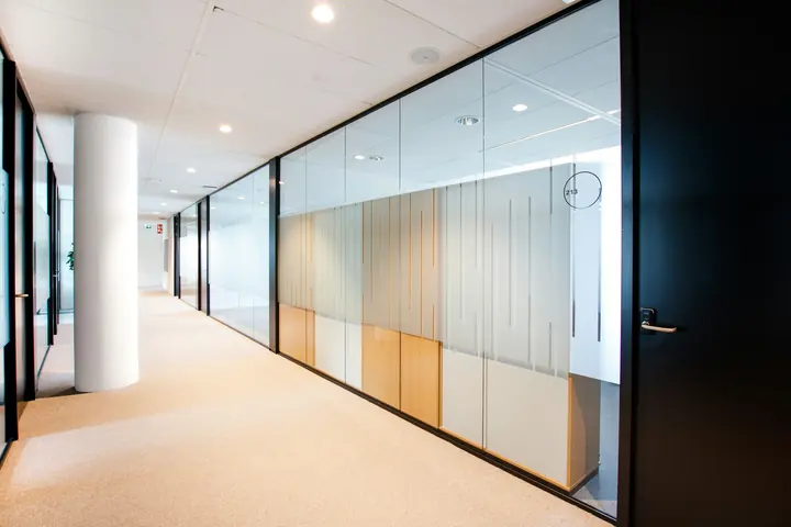 Glass partition and meeting room installation in Dubai — 026